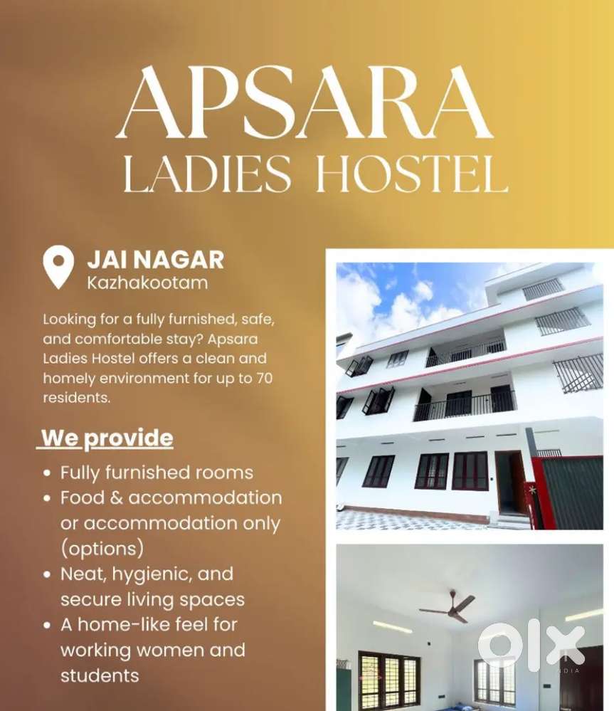 Ladies PG available with food