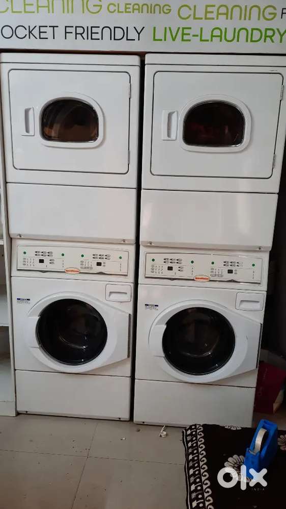 10 kg laundromat stacker with dryer