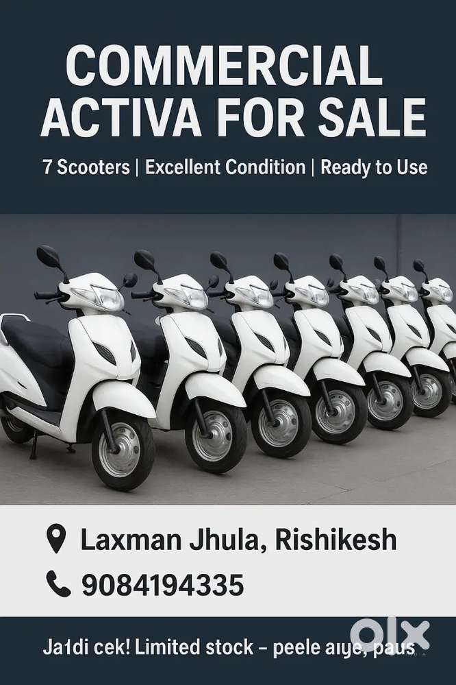 7 commercial Activa sale with good condition