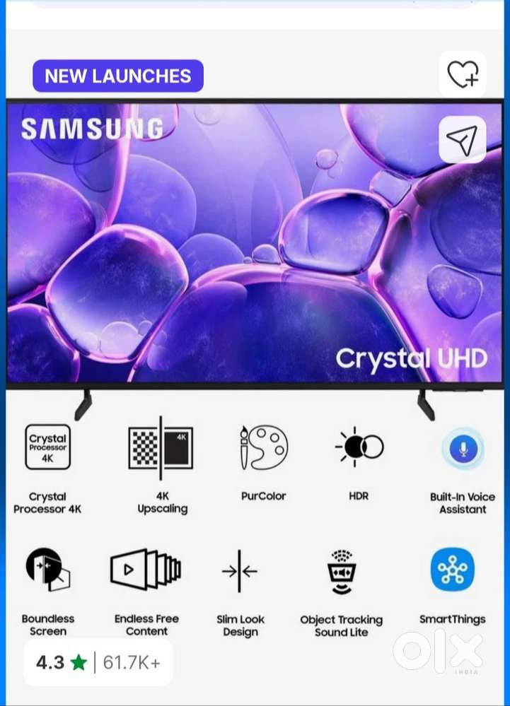 SAMSUNG 55' UHD LED TV 7 DAYS OLD