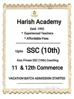 Upto 10th std. and 12th Commerce Tution classes