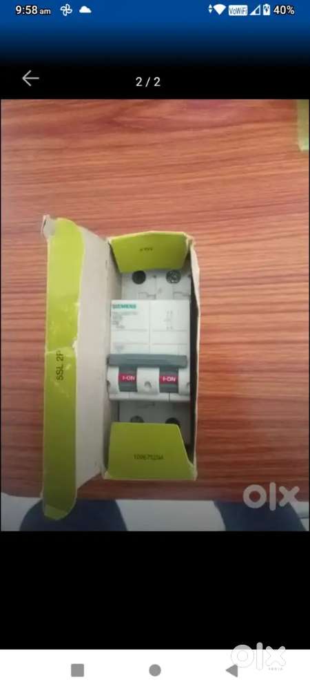 Siemens 2 pole MCB