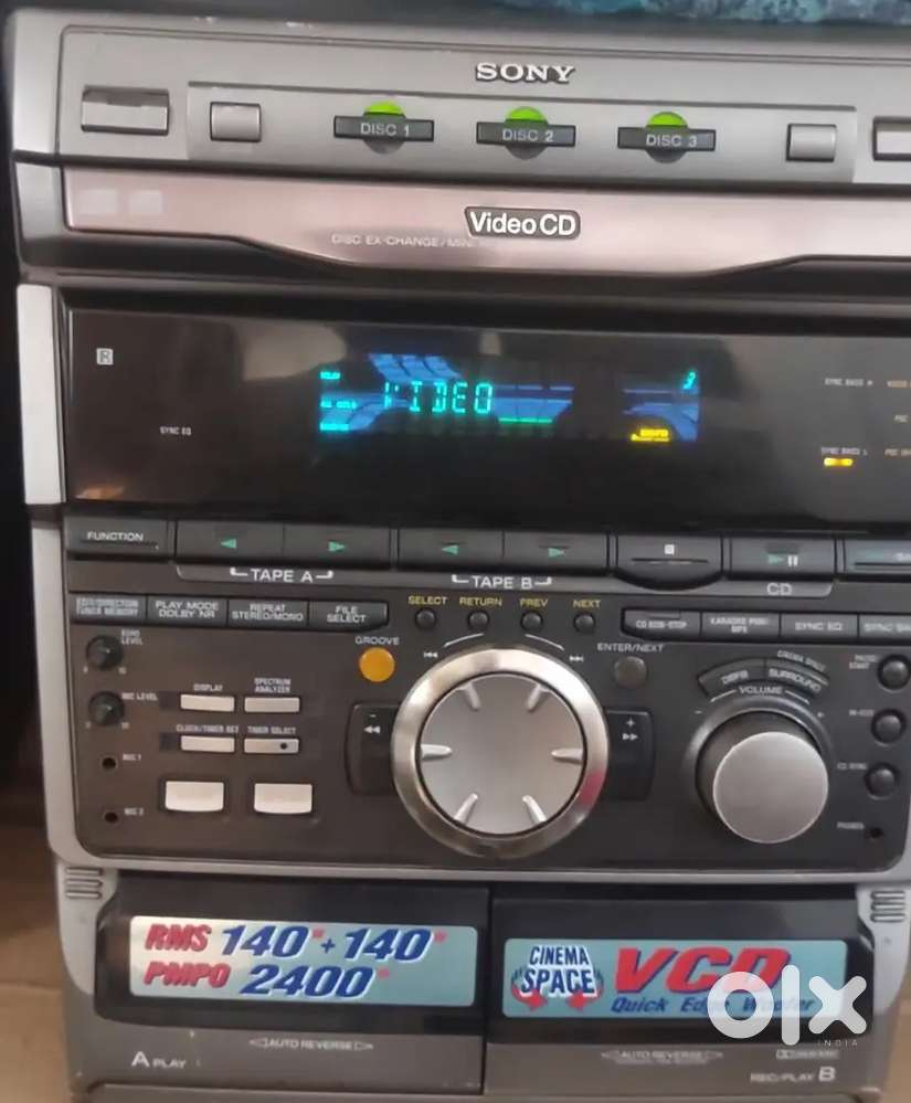SONYVX5.2400W.140+140Rms.Aux fm working no scraches no complands