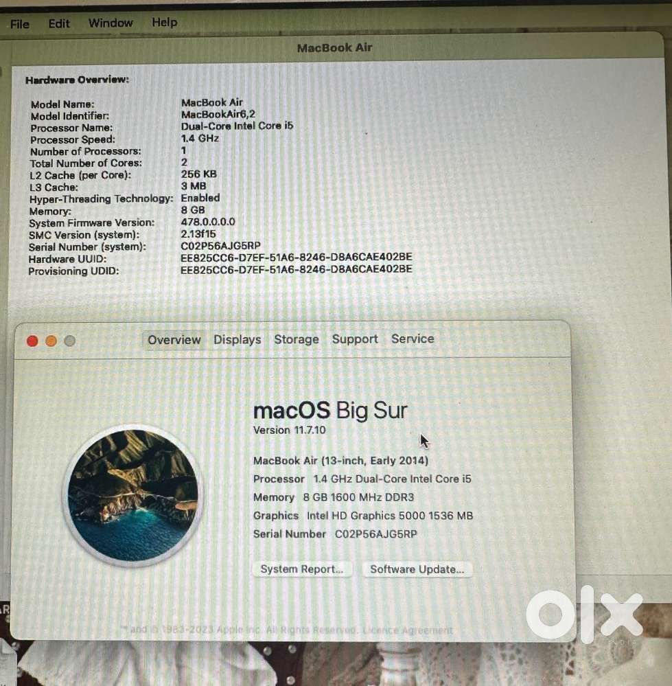  MacBook Air (13-inch, Early 2014)