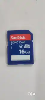 SanDisk Memory Card SDHC card 16gb