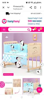 Baby Cot/Bed with Mattress