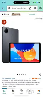 Urgently selling redmi Pad se 4G
