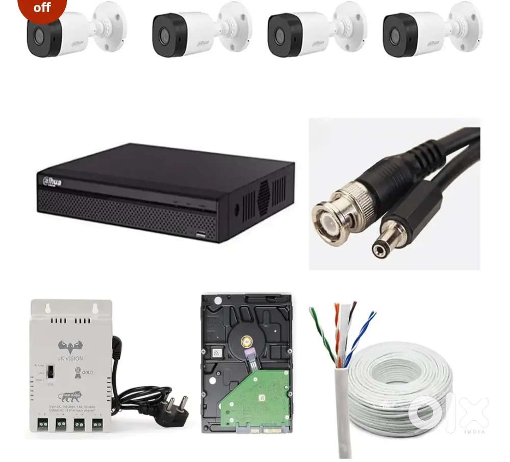 DAHUA DVR + 4 CAMERA