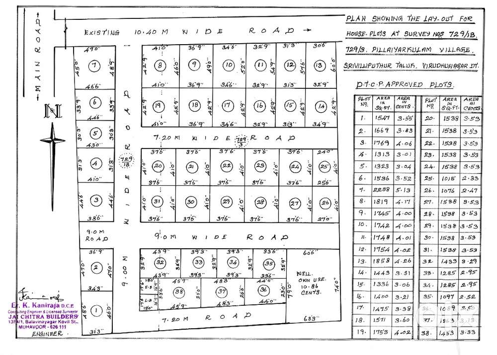 DTCP Approved 2 Corner Thar road Plots for Sale Plot No:8 &9