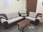 Sofa L shape with wooden table