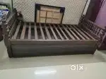 Old teak wood single cot (Around 80- 100yrs)