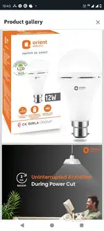 Orient 12 Watt Inverter Bulb Box Pack New 1 year warranty