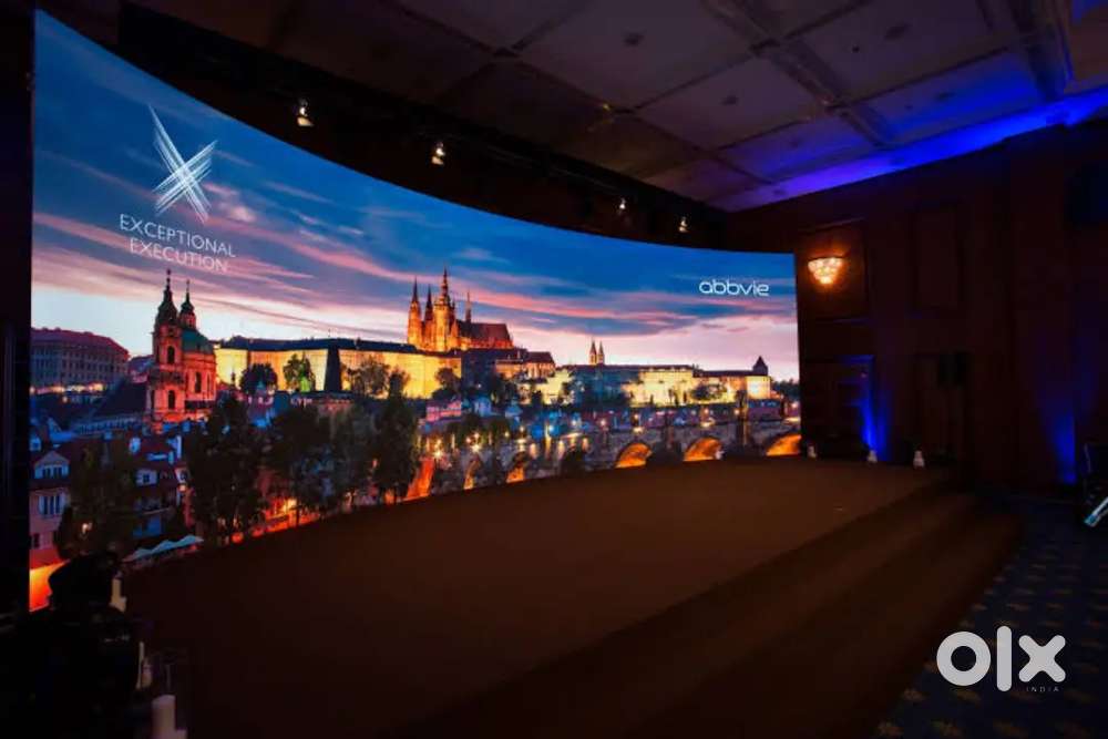 Led wall rentals p3 and p2 we have sound system with projector screen