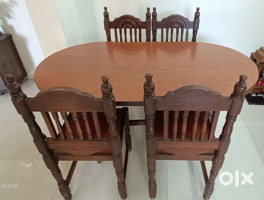 Wooden dining table