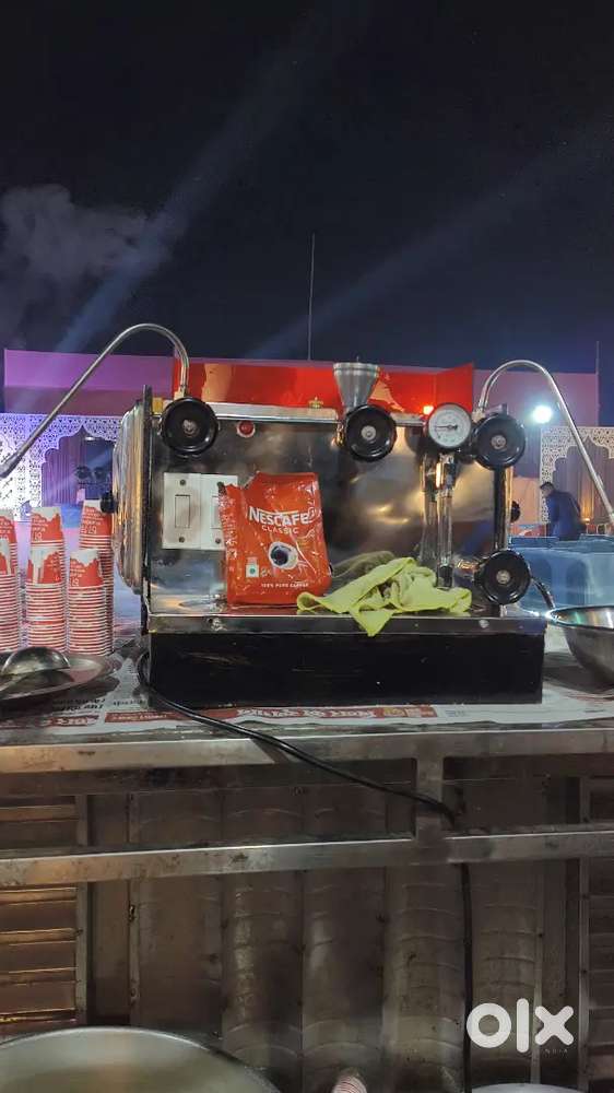 Presure coffee machine double coill