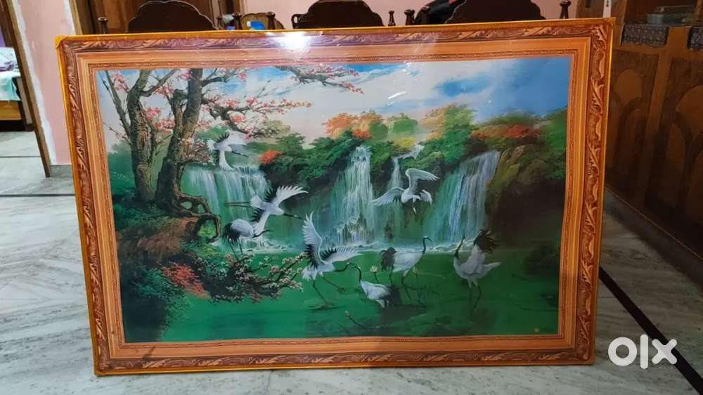 Large Framed Wall Painting – 148×98 cm