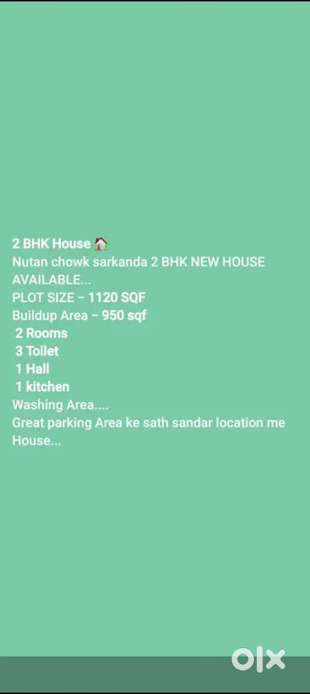 New house nutan chowk sarkanda Bilaspur