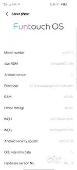 Vivo V17 8GB+128 Storage