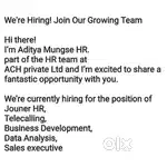 Hi there!
I’m Aditya Mungse HR
part of the HR team at ACH private Ltd