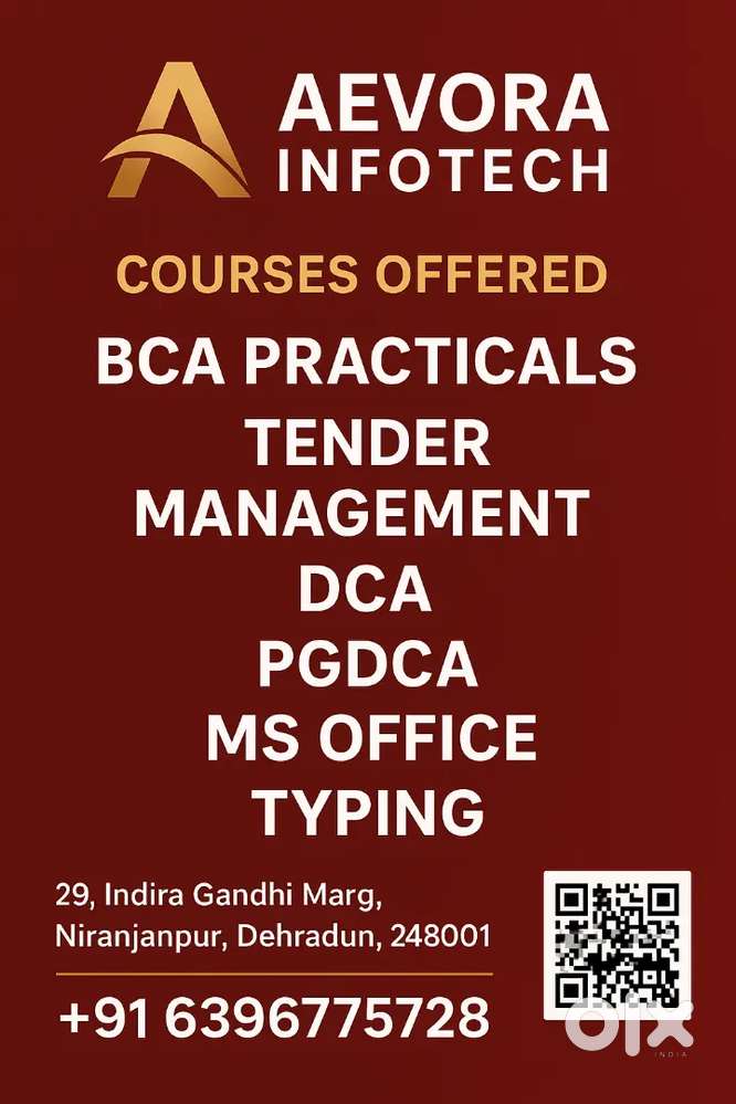 “Computer Classes – Basic to Advanced  DCA, PGDCA, Excel, AI, Tuition