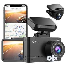 WOLFBOX 4K Dash Cam Built-in WiFi GPS Dashboard Camera Front 4K/2.5K a