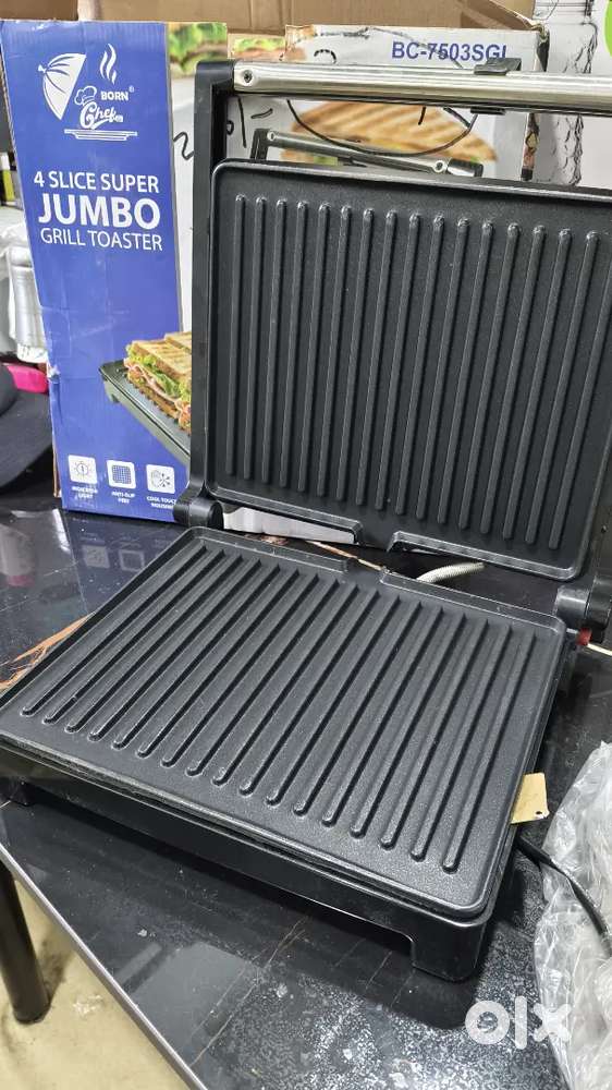 Jumbo grill toster and Glass lemon set with 6 Glasses