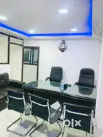 GRAND FULLY FURNISHED OFFICE FOR RENT WITH BOSS CHAIRS,TABLES,CAMERAS.