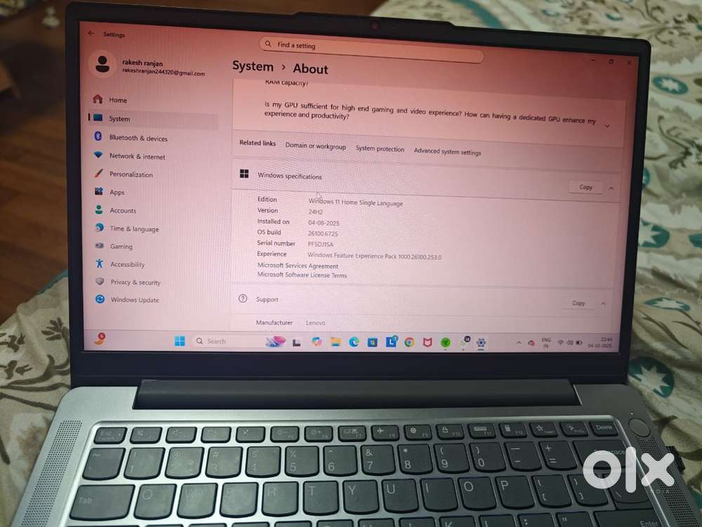Lenvo laptop