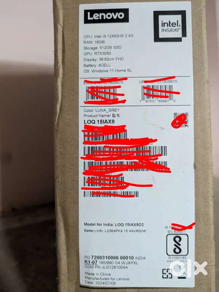 Lenevo Loq gaming laptop