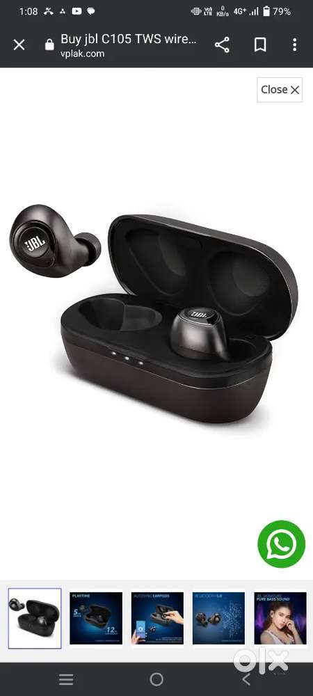 JBL c105 tws Earbuds 3 mahina old Varanasi jaitpura