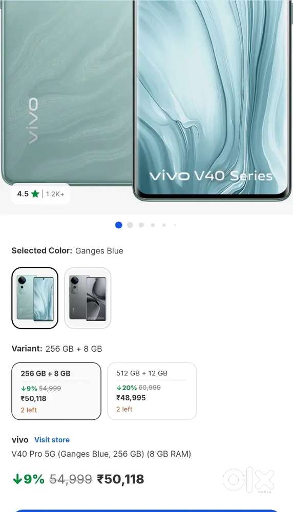 Vivo v40 pro only 8 months old. Urgent Money required.