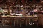 Bar and restaurant with courtyard in noida