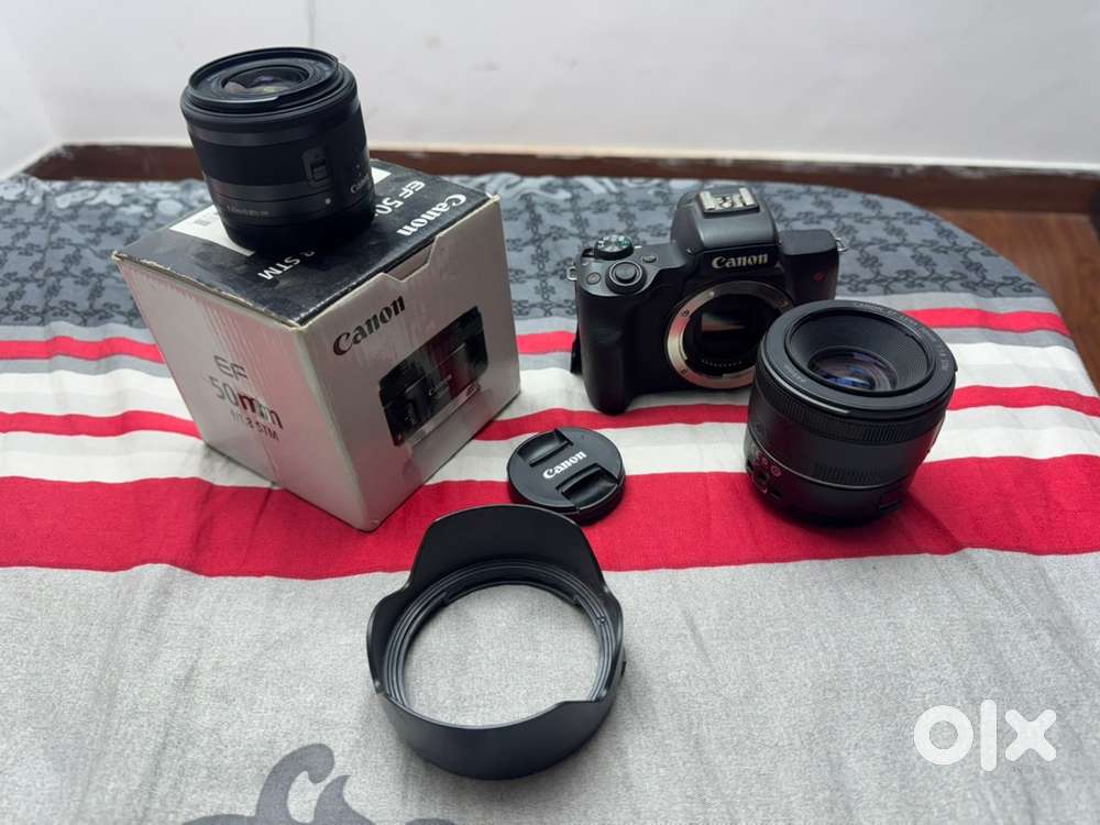 Canon M50 mark ii (with 50mm lens + kit lens) more accesories Free