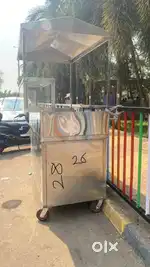Street food making counter