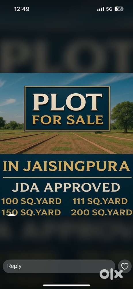 Secure and safe plot - JDA RERA Aprroved plot