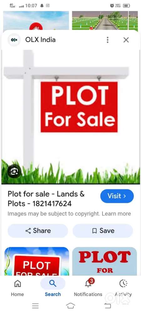 Plot for sale in gated community