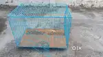 Dog cage size 5 best condition with plywood base