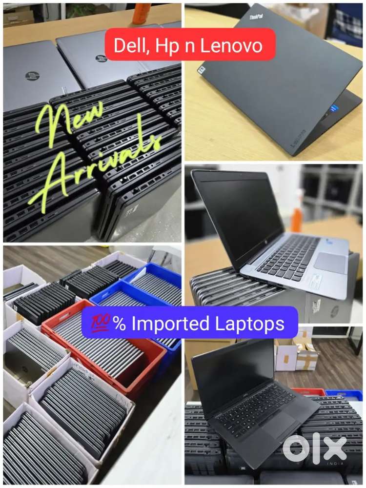 Apple, Dell, Hp n Lenovo. 100% Imported Laptops