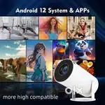4K Decoding Projector Android 12. WiFi 5G BT Inbuilt Netflix Prime