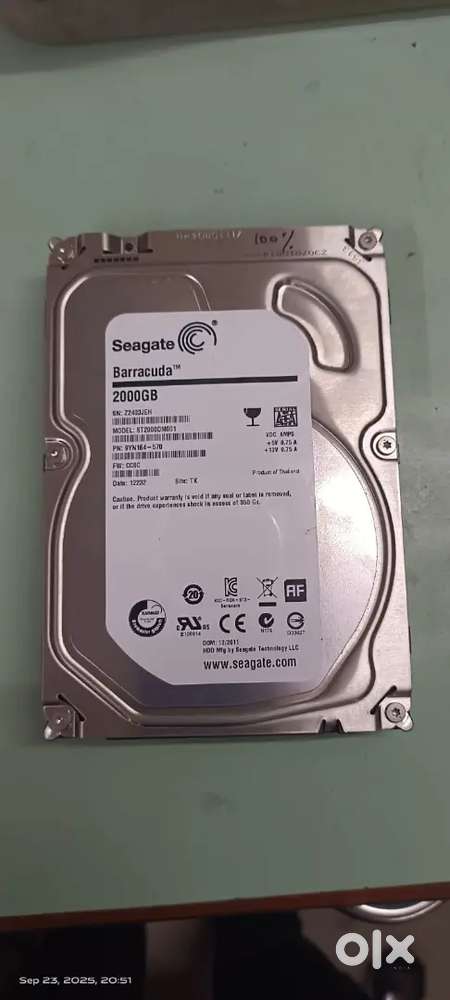 Required desktop Hdd 1TB, 2TB ,4TB & 8TB