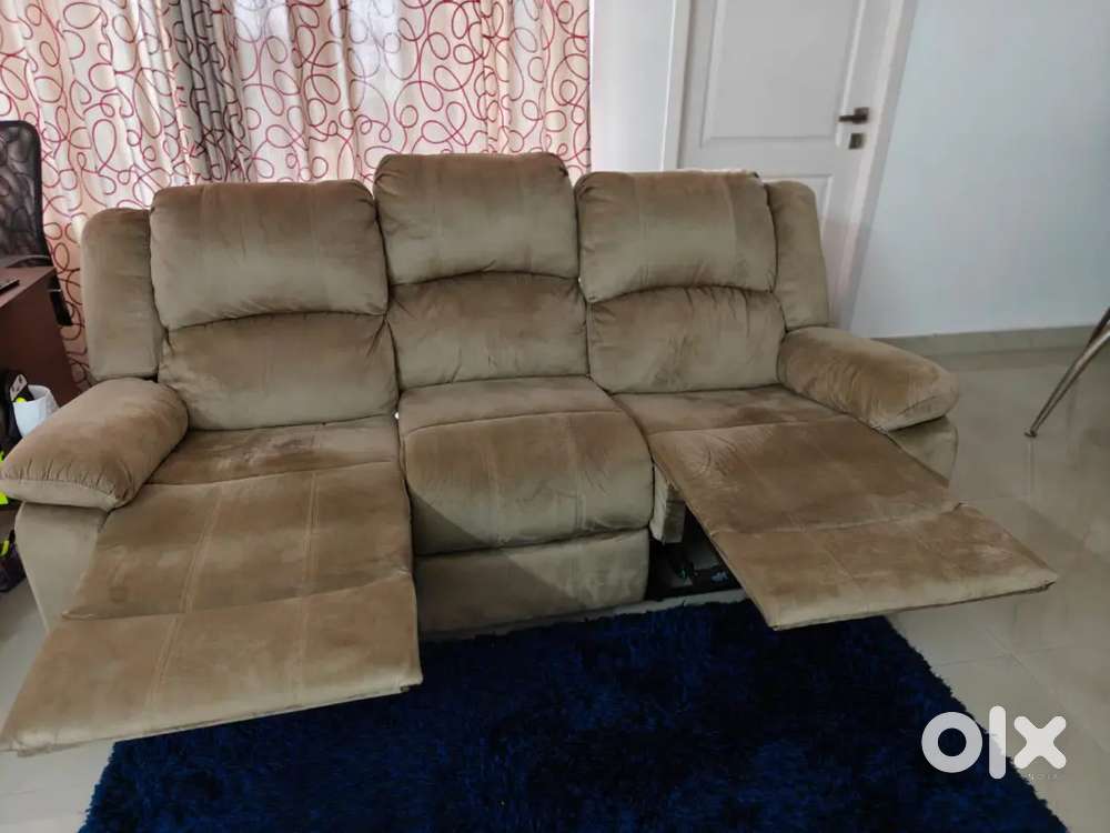 3 seater manual recliner sofa