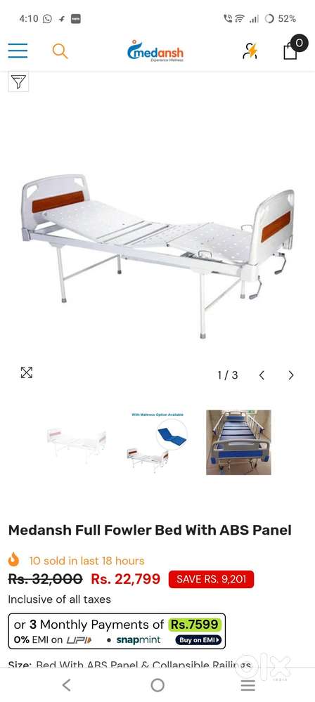 Air bed and used for 3 moths