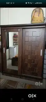 Wooden sliding wardrobe