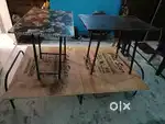 1Bed and 2 study table