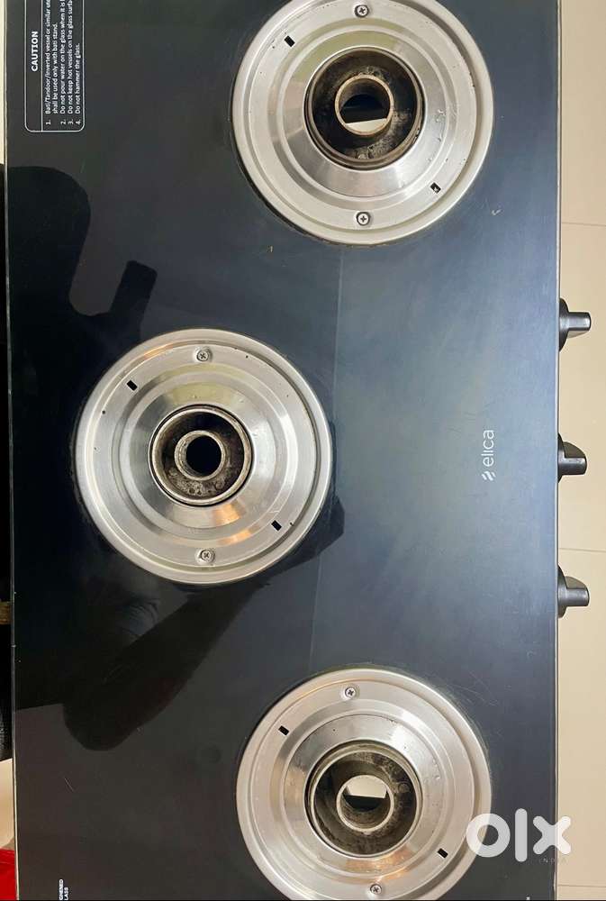 Elica 3 Burner Glass Top Burner