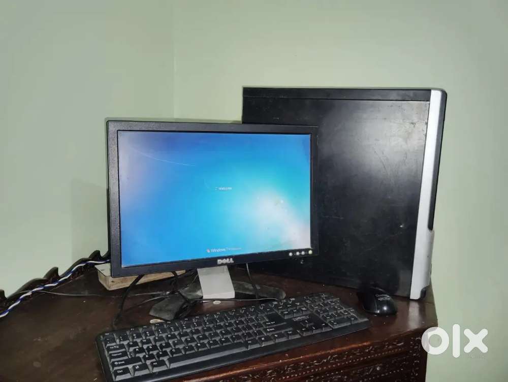Good and ok condition computer with newly keyboard and wire less mouse
