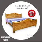 Wooden Cot , Bed , Single , double , Queen , King size @ New  hjwer4