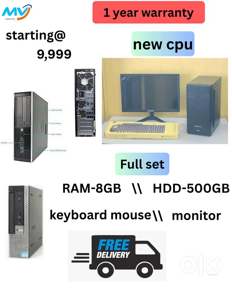 Hard Disk - 500GB  SSD- 128 GB  Starting @ 19999  Cash on home delive