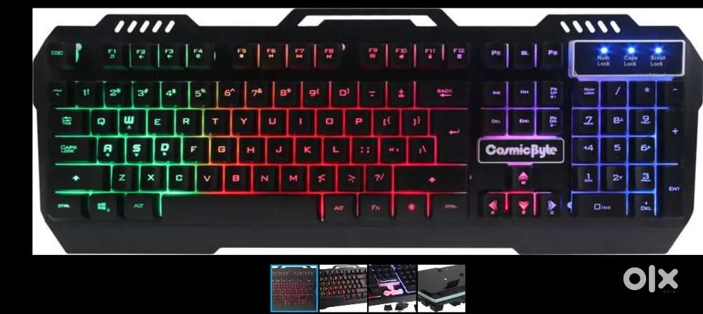 Metal RGB keyboard cosmic byte