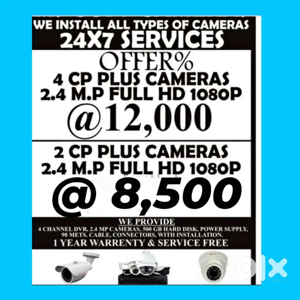 Cctv camera sale n service installed 399...